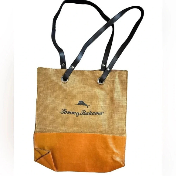 Tommy Bahama Tan Tote Bag - Picture 1 of 8